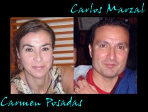 Carmen Posadas y Carlos marzal