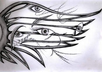 arte-cecilia-malvezzi-ando-grafitto-sobre-papel-miradas